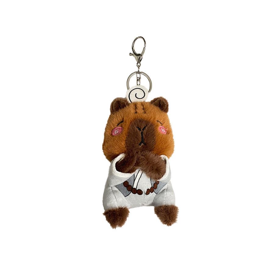 Captivating Plush Capybara Keychain Doll With Short Fur Perfect For Kids Adults And