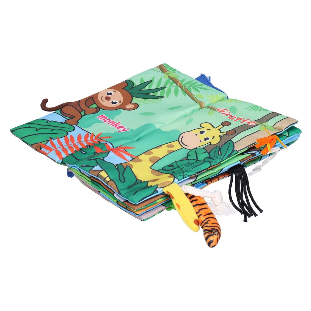 Early Educational Children Cloth Book Infant Sensory Stimulation Cute Baby Cloth BookForest