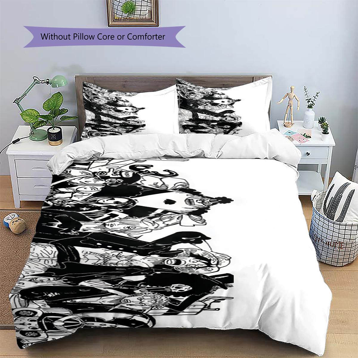 

One Piece All Straw Hats Bedding Set Duvet Cover Pillowcase No Filler, Soft Home Bedroom Decor, Perfect Gift for Fans.chl 135x200cm