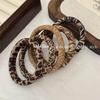Elastico per Capelli a Coda di Cavallo con Stampa Leopardo ad Alta Elasticità - Fascia Resistente Senza Cuciture per Donne