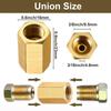 3/8 Inch-24 Threads Brake Hose Connector Hexagon Inverted Flare Fitting Brake Tube Fittings