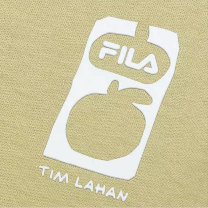 FILA Original Knit Casual Fashion Lace-Up Sports Shorts Men shorts Light-Yellow F51M529604F-BG