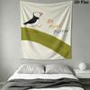 Puffin Rock poster Wall Hanging Printed Fabric Blanket Decorative Tapestries for Bedroom Living Room Home Decor