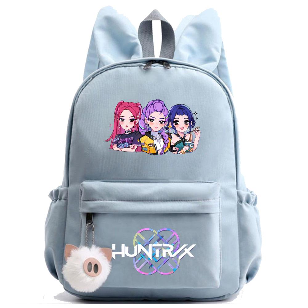 Anime K-Pop Printed Waterproof Backpack Student Teenager Bookbag for Boy Girl Bookbag Schoolbag Women Large Capacity Travel Bag Kid Gift Mochila