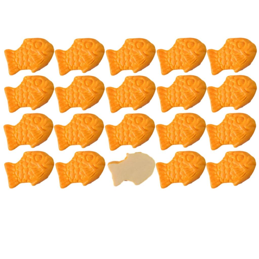NOELAMOUR Taiyaki Food Mini Small Cute Realistic Food Display Ornaments Samples, Taiyaki, Models, Taiyaki, Models, (20 Pieces)