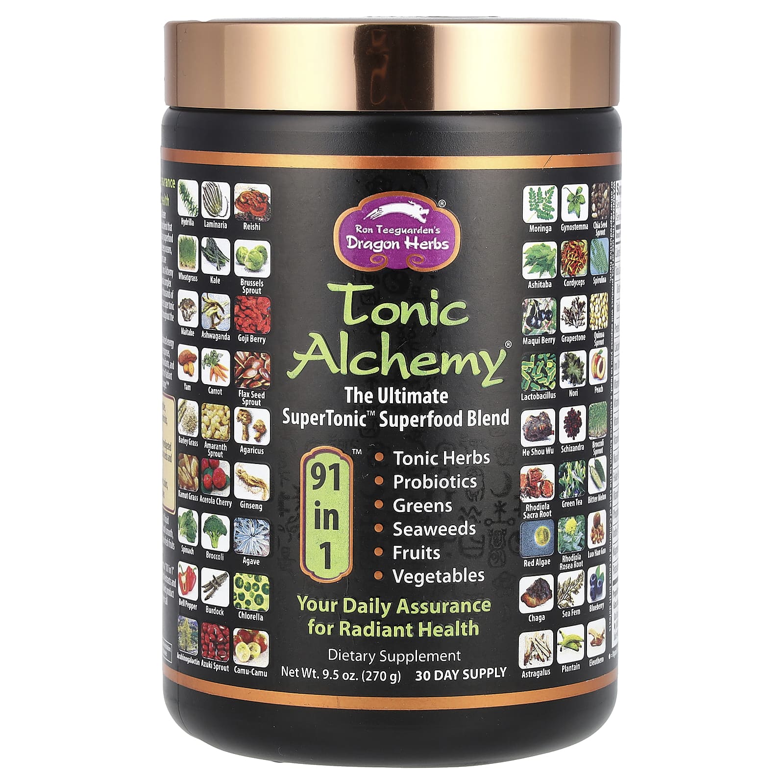 

Tonic Alchemy, Ultimate Super Tonic Superfood Blend, 270G(9.5Oz)