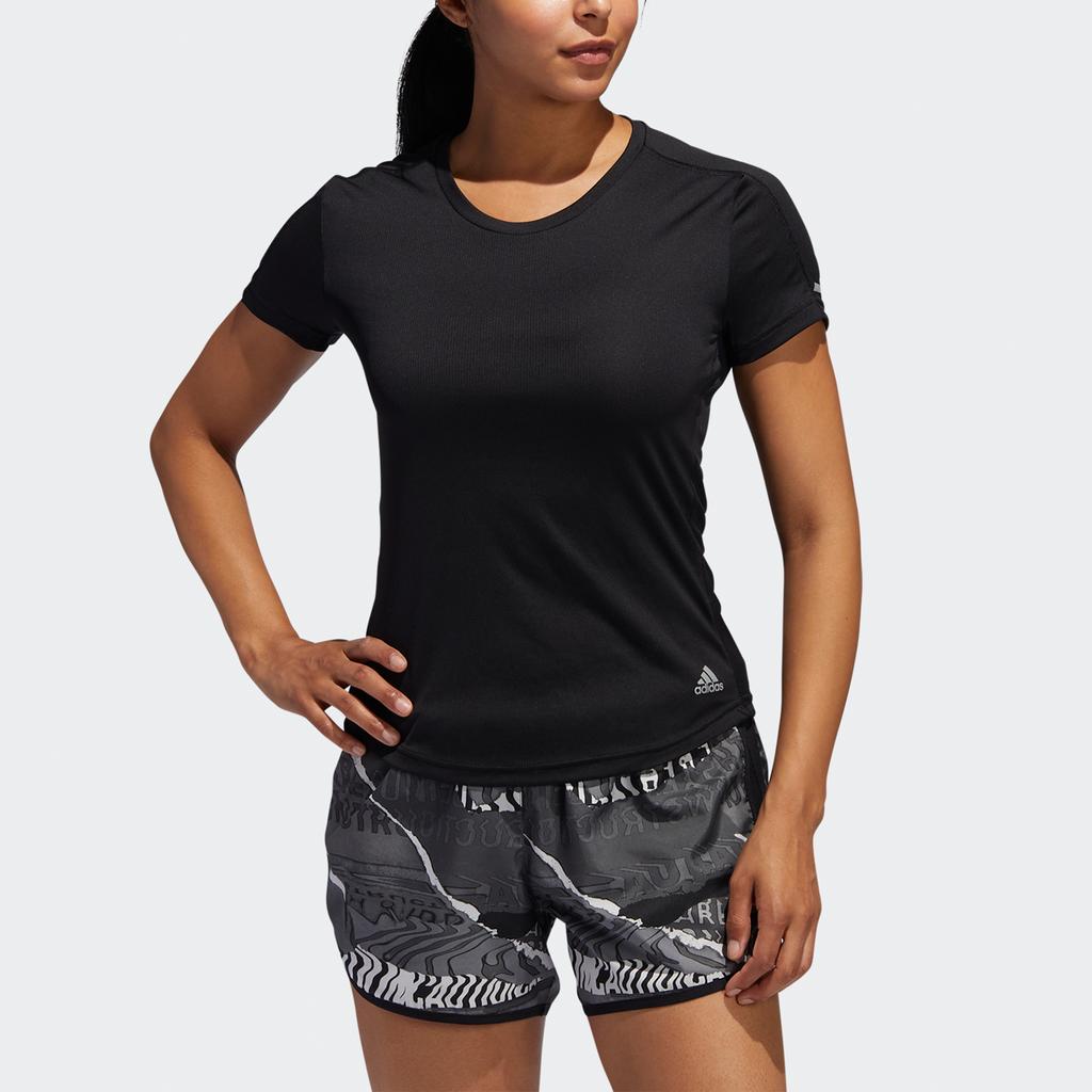 New adidas Women's Run It Tee Black FL7802