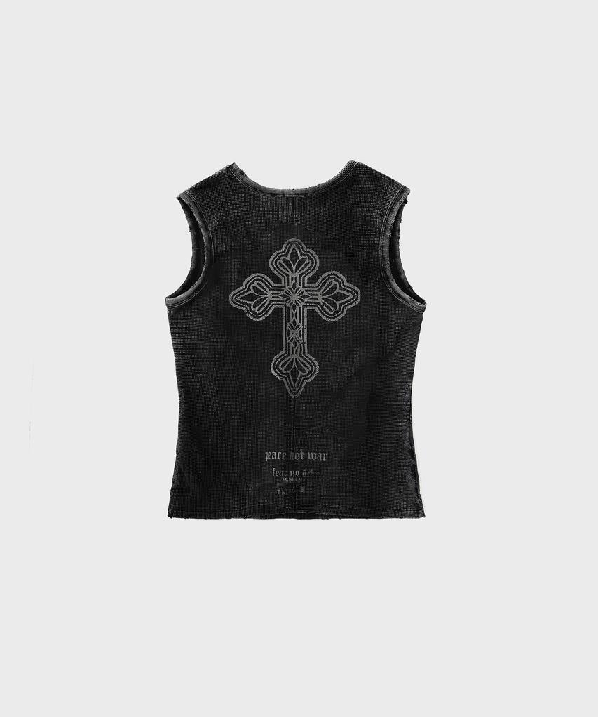 BADBLOOD Peace Not War Tank - Dusty Black