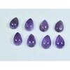 8X12MM Natural Amethst Ring Size Pear Cabochon Loose Gemstone 8Pcs Lot 27Cts A-432