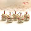 1/5Pcs Lucky Cat Bag Hanging Foyer Decor Handicrafts Sunny Day Doll Gift Cat Ceramic Pendant Room Decoration Accessories