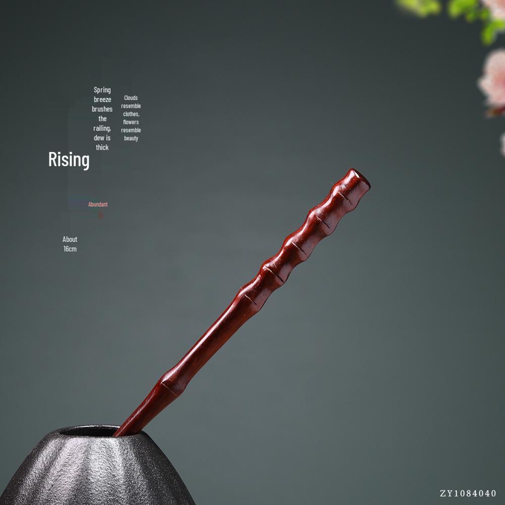 Rosewood Hairpins: Antique-Style Wood Hair Accessories for Hanfu & Qipao