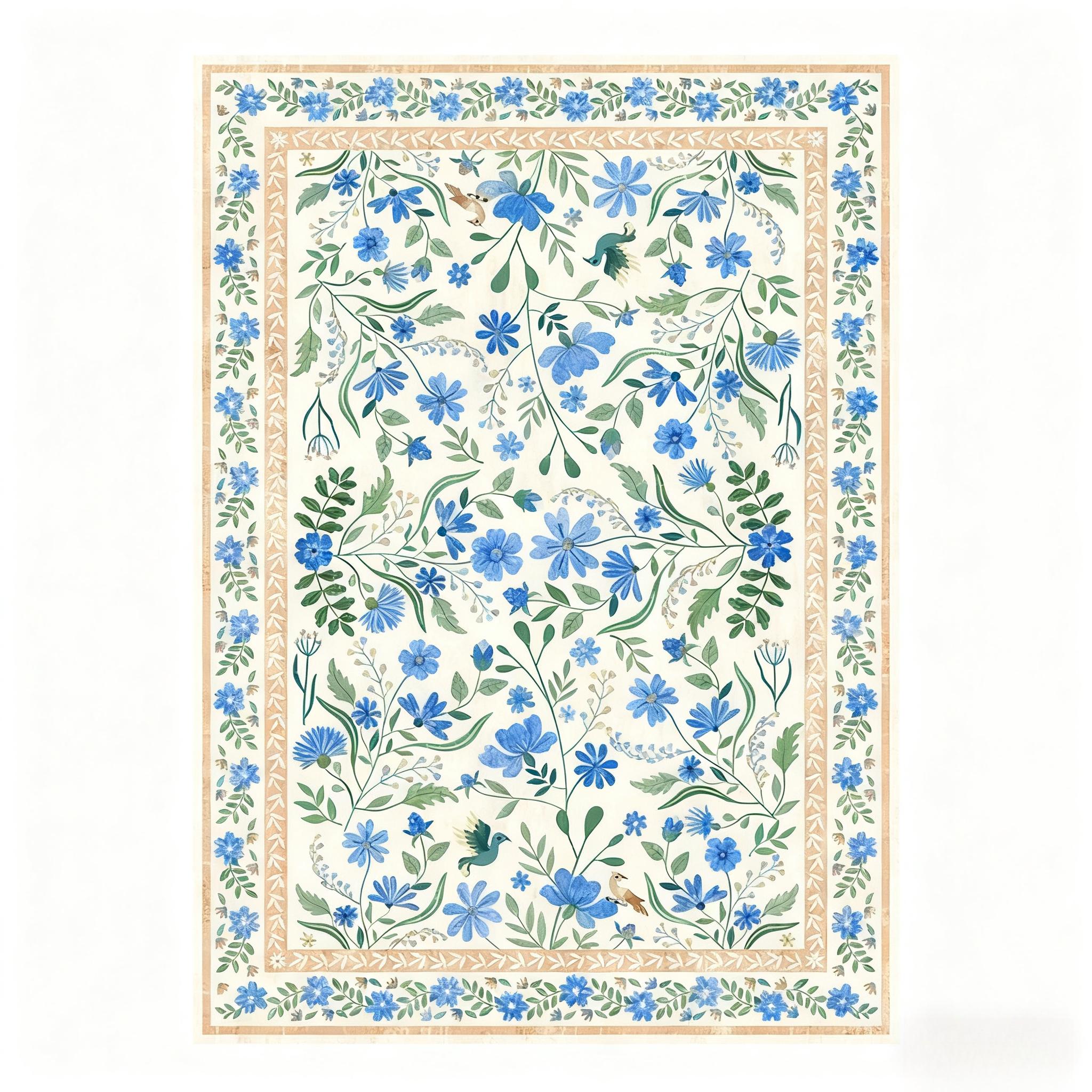 Franse Stijl Slaapkamer Decoratie Romantisch Tapijt Bloemenpatroon Tapijten voor Woonkamer Verdikt Pluche Lounge Vloermat Pluizig Zacht Kleed 80x120cm