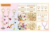 Dream 286-Piece Enamel Alloy DIY Charm, Pendant & Keychain Set
