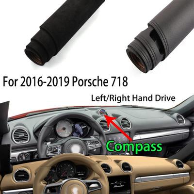 Couverture de tableau de bord pour Porsche 718 BOXSTER 982, tapis de protection isolant pour tableau de bord, protection solaire, ornements