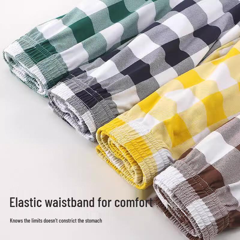 LANGSHA Men's Pure Cotton Loose Boxer Shorts