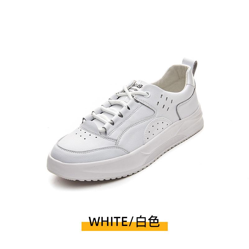 

Flat-soled little white shoes women s 2025 spring new soft leather lace-up casual board shoes shallow mouth simple student comfortable single shoes 40