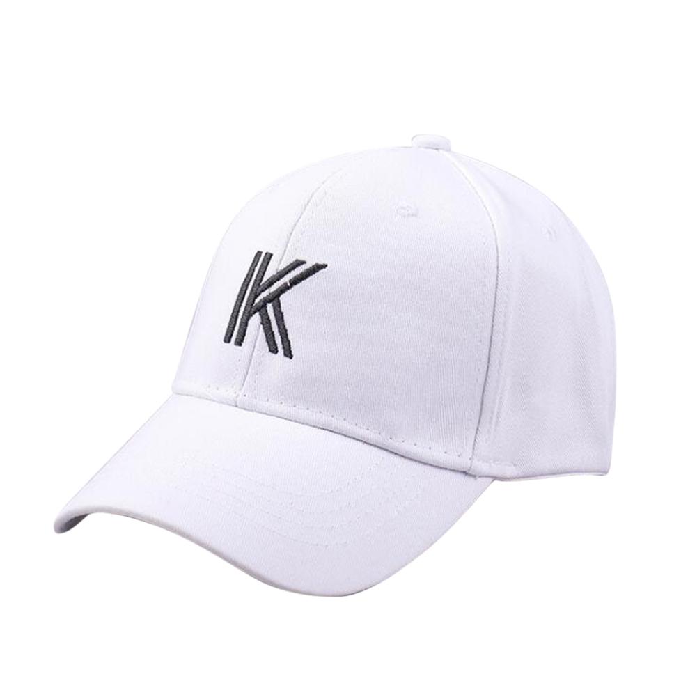 Unisex Fashion Letter K Embroidery Sports Hat Adjustable Baseball Cap