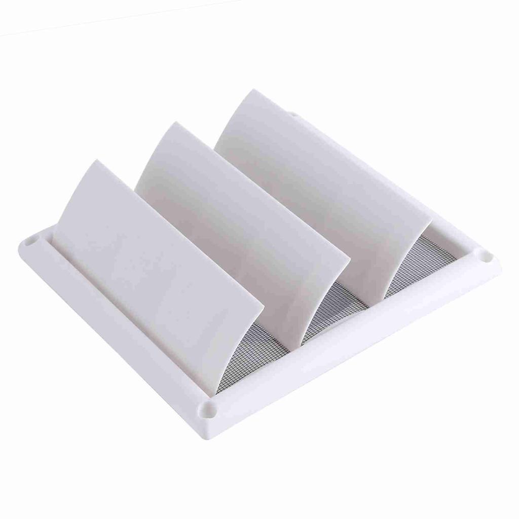 1 PC Plastic Air Vent Grille Cover 3 Flaps Wall Duct Ventilation Grill With Net New 20*20cm