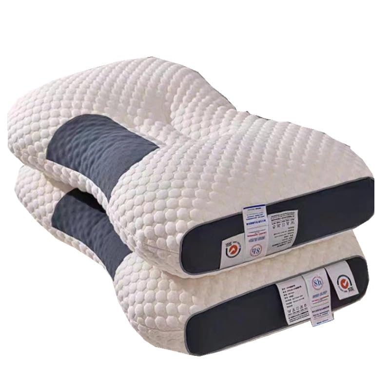 Memory Foam Pillow, Tossing and Turning, Neck Relief, Straight Neck Support, Soft Pillow for a Comfortable Sleep, Hotel-Quality, Breathable,