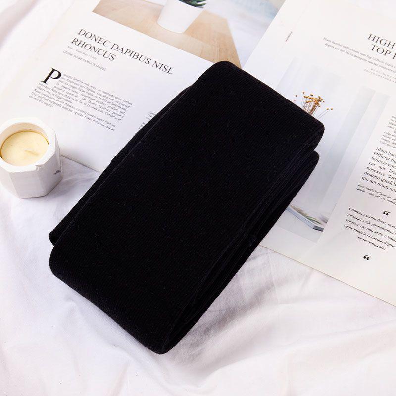 Women's White Thickened Fleece-Lined Cotton Leggings - Ribbed, Warm, Slimming, Striped Pants for Autumn and Winter.