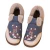 Winter ethnic style cloth shoes, warm mother shoes, new Chinese cotton shoes, fleece and thickened embroidered shoes