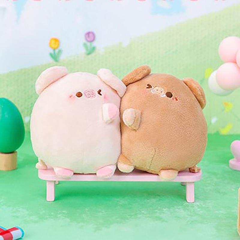 

Пара плюшевых магнитных парных свиней, брелок, милая креативная плюшевая игрушка, кавайная девушка, праздничный подарок, персонализированный магнитный рюкзак, кулон as the picture