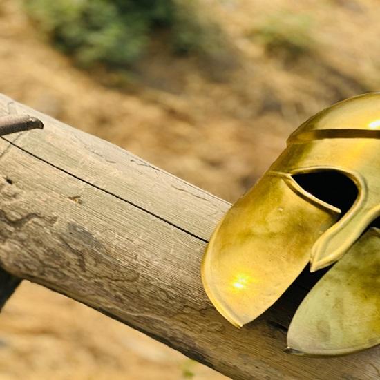 Helma Hoplite Armor Corinthian Helmet Řecká helma pro kostýmy a vystavení Nejlepší dárek
