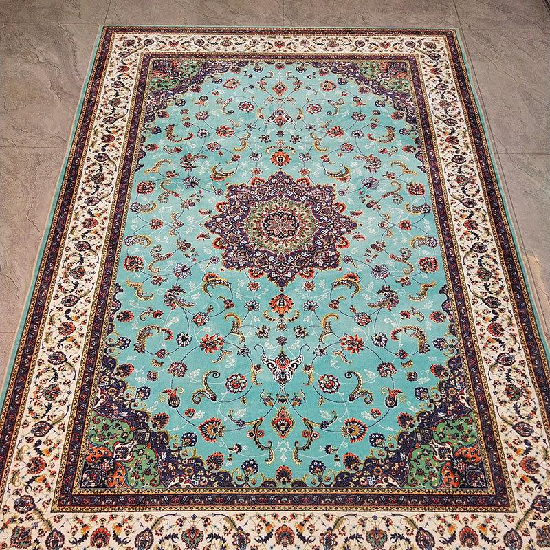 Indian Moroccan Carpet Area Rug Floor Mats Ethnic Style Children Play Mat Bedroom Trendy Non-slip Living Room Flannel Home Decor