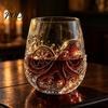 Gifts for Whiskey Lovers Octopus Pirate Glass, Sea Creature Tentacle Engraved Tumbler, Embossed Nautical Maritime Style Gift Father Rocks Glass