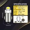 Ruiandsion BA7S Dashboard Light LED Bulb 12V Warm White Instrument