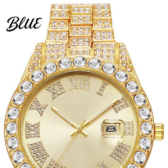 Reliable Timekeeping Men Watch Fashion Bracelet Quartz Analog with Day
