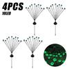 Halloween Outdoor Scary Eyeball Lights Led Green Warm White Multi Color Eyeball Blinking Firefly Lights Waterproof Solar Lights