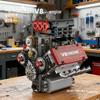 Cross-Border V8 Engine Building Blocks: Electric Mechanical Model for Educational Assembly