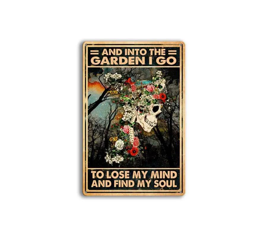 Anime Skeleton Wall Painting Vintage Metal Poster Board Modern Aesthetics Home Decoration Tin Sign Bar Garage Decor Plate Sign