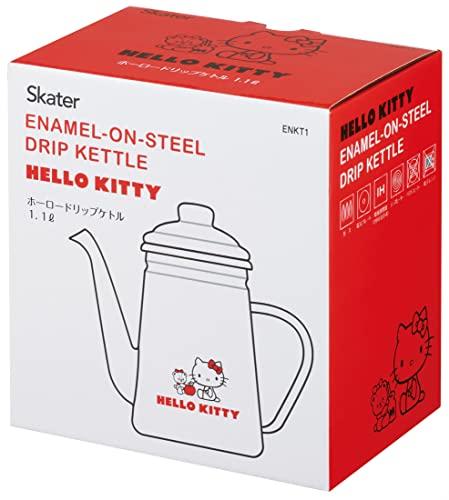 Skater Enamel Drip Kettle, 1.1L, Hello Kitty & Tiny Chum Sanrio ENKT1-A