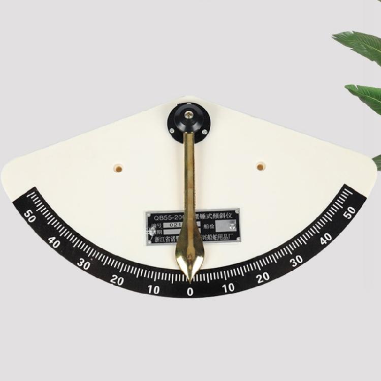 Marine Grade 55-Degree Ship Tilt Gauges Swing-Type Inclinometer for Meauring