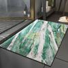 Bathroom anti slip absorbent mat with luxurious marble pattern toilet quick drying floor mat bathroom rug toilet mat