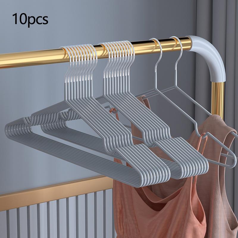 Non-Slip Coated Metal Suit Coat Hangers Heavy Duty Clothes Hangers Metal Shirt Jacket Hanger with Round Notches for Dress