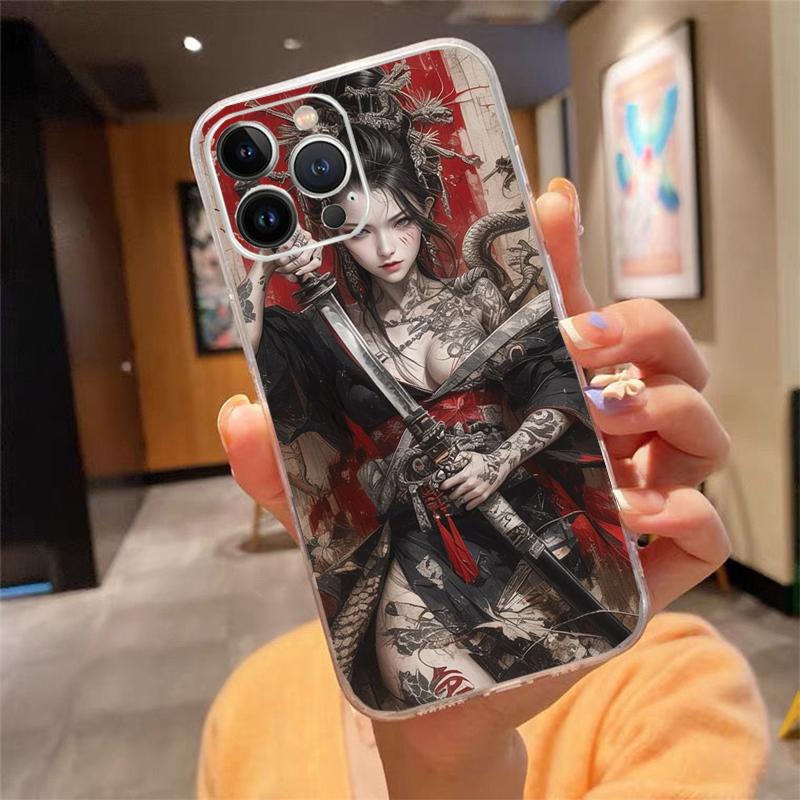 

Phone Case For iphone 17 Pro Max Air 16 15 14 13 Pro Max 15 16 Pro 15Plus Japan The samurai Ninja iphone 14Pro