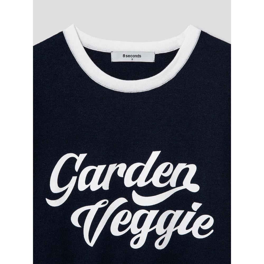 8SECONDS Lettering Short Sleeve Pullover Navy (324751Lybr)