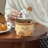 Single Pack Cute Cake Shaped Ceramic Seasoning Jar, High-Value Seasoning and Spice Tool, Salt and Pepper Shaker, Table Decorations,Single 235ml/7.95oz