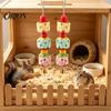 Parrot Biting Toy Beak Grinding Stone, Bird Chew with Bell And Colorful Beads, Grinder Enrichment Toy, Cage Accessory for Budgies Cockatiels