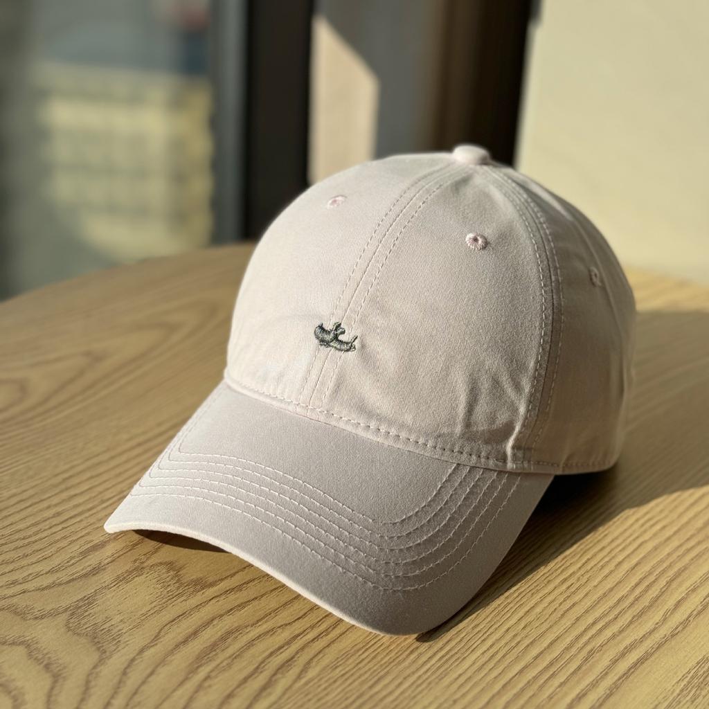 Korean-style versatile baseball cap with puppy embroidery for women, wide brim that makes the face look smaller, pure cotton slimming duckbill cap