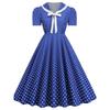 Age Sense Student Doll Collar Large Swing Polka Dot Dress