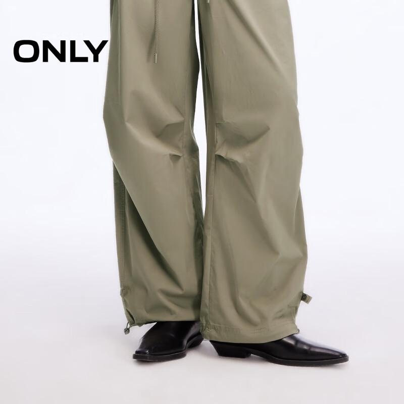ONLY Women's Loose Fit Cargo Drawstring Casual Pants