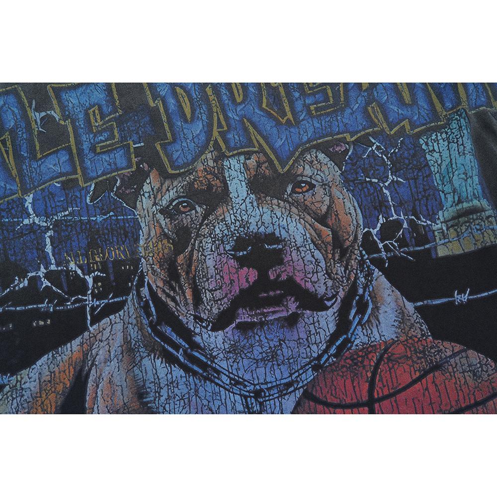 V531 Vale Forever Valley Sport VAKTHUND STOR T-SKJORTE Sommer Street Trendy T-skjorte