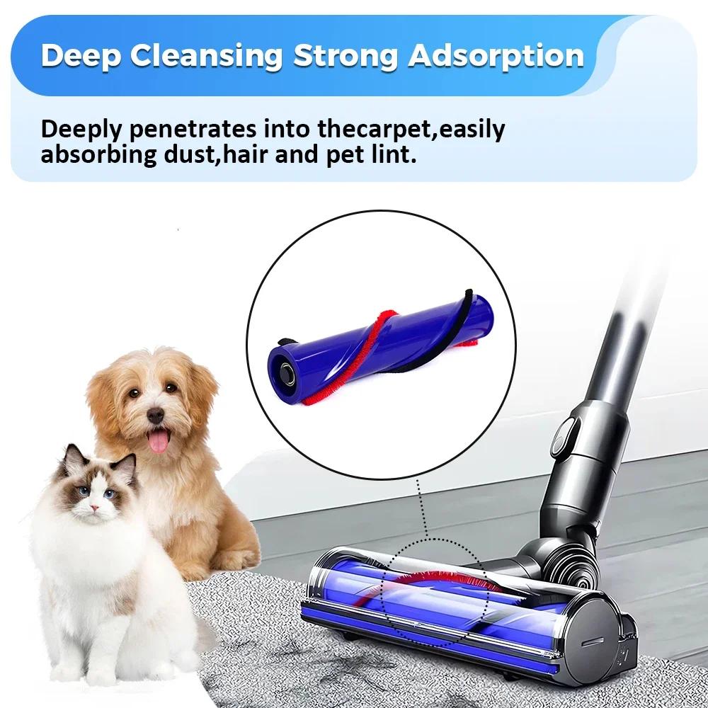 Roller Brush For Dyson V6 V8 V10 V11 Cordless Vacuum Cleaner Brushroll Bar Replacement Accessories