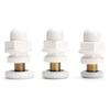 4PCS/lot 23mm-25mm Dia Partiality Shower Bath Door Runners Wheels Pulleys Long Lasting Easy Glide Rollers