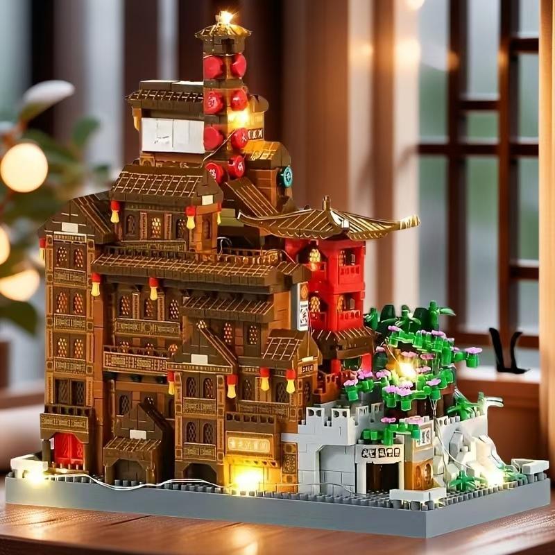 Non-Toxic 3680-Piece Hongyadong 3D Puzzle Building Blocks Creative Decoration Gift