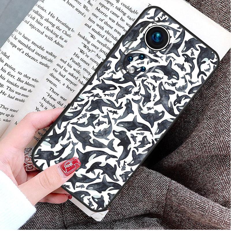 Sea Whale Narwhals Case For Honor Magic 8 6 7 Lite Honor 400 200 Pro 50 70 90 X8c X8b X9a X9c X9b X9d Win Cover